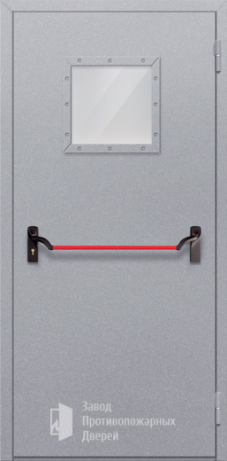 Фото двери «Однопольная со стеклопакетом (антипаника)» в Хотьково