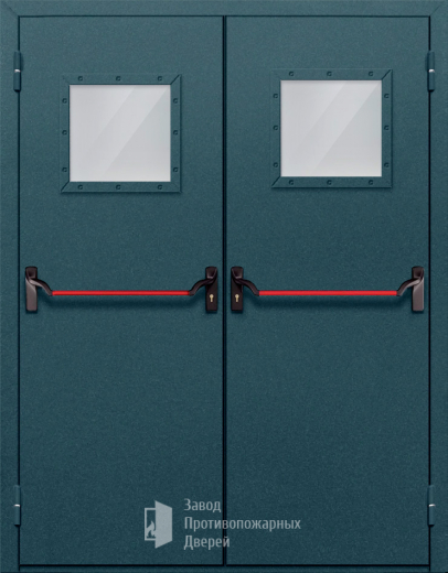 Фото двери «Двупольная со стеклом и антипаникой №57» в Хотьково