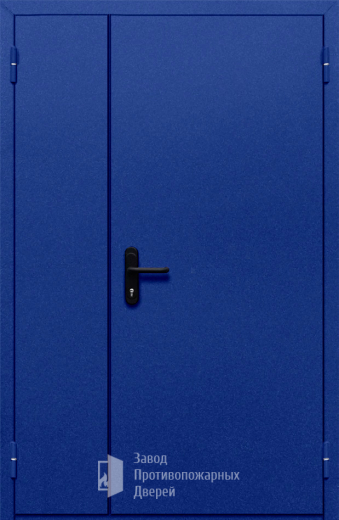 Фото двери «Полуторная глухая (синяя)» в Хотьково