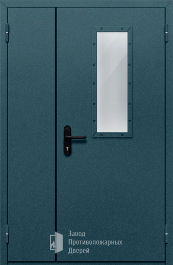 Фото двери «Полуторная со стеклом №27» в Хотьково