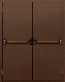 Фото двери «Двупольная глухая с антипаникой №18» в Хотьково