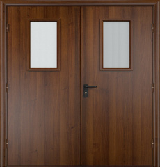 Фото двери «Двупольная МДФ со стеклом EI-30» в Хотьково
