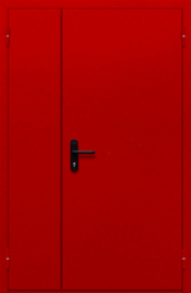 Фото двери «Полуторная глухая (красная)» в Хотьково