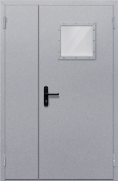Фото двери «Полуторная со стеклопакетом» в Хотьково