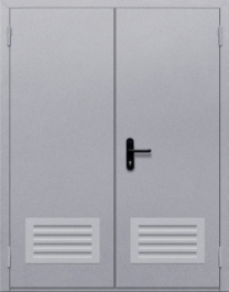 Фото двери «Двупольная с решеткой» в Хотьково