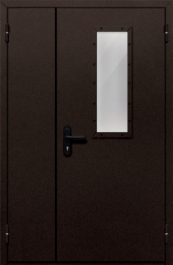 Фото двери «Полуторная со стеклом №210» в Хотьково