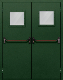 Фото двери «Двупольная со стеклом и антипаникой №59» в Хотьково