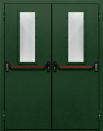 Фото двери «Двупольная со стеклом и антипаникой №69» в Хотьково